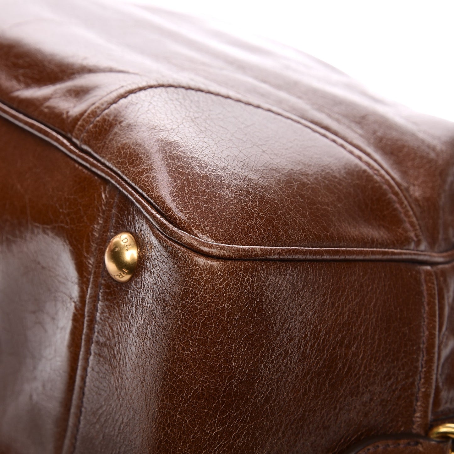 Vitello Shine Boston Bag Palissandro