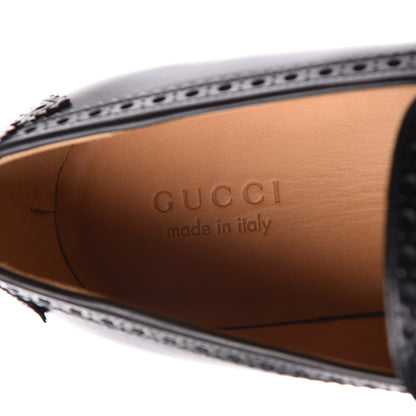 Gucci Calfskin Web Bee Mens Spirit Loafers 14.5 Black 7 of 10