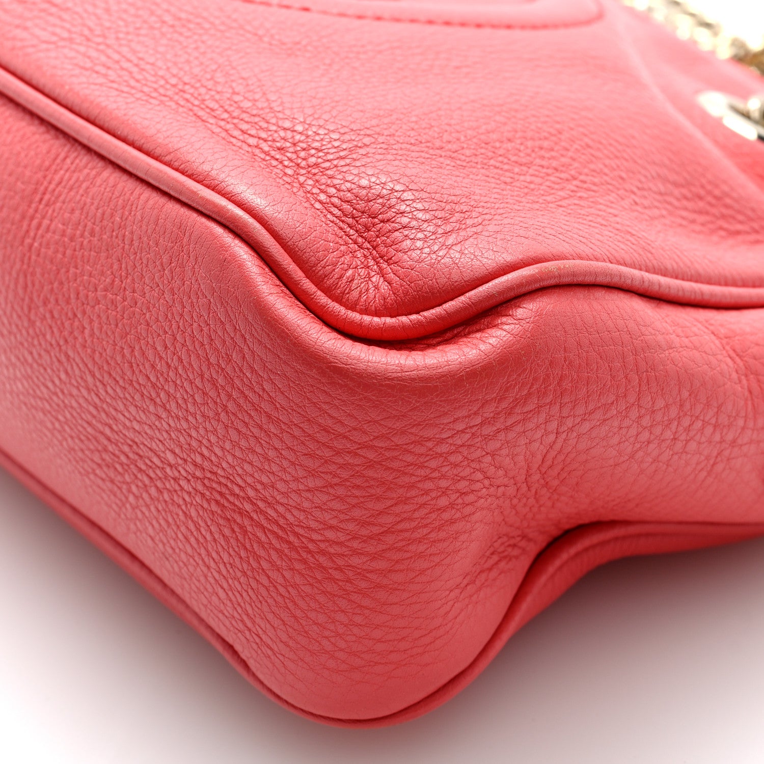 Gucci Pebbled Calfskin Small Soho Bowler Begonia Pink 10 of 11