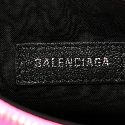 Balenciaga Ruffled Jersey Le Cagole Shoulder Bag XS Fluo Pink 6 of 9