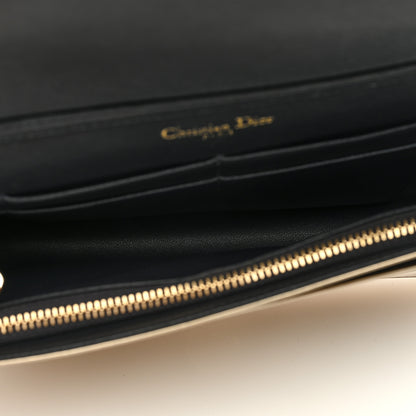 Christian Dior Metallic Patent Micro-Cannage Diorama Wallet on Chain Pouch Gold 5 of 9