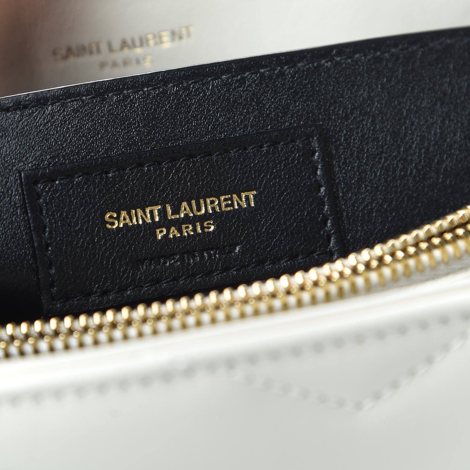 Saint Laurent Calfskin Y Quilted Monogram Small Loulou Chain Satchel Ivory 8 of 9