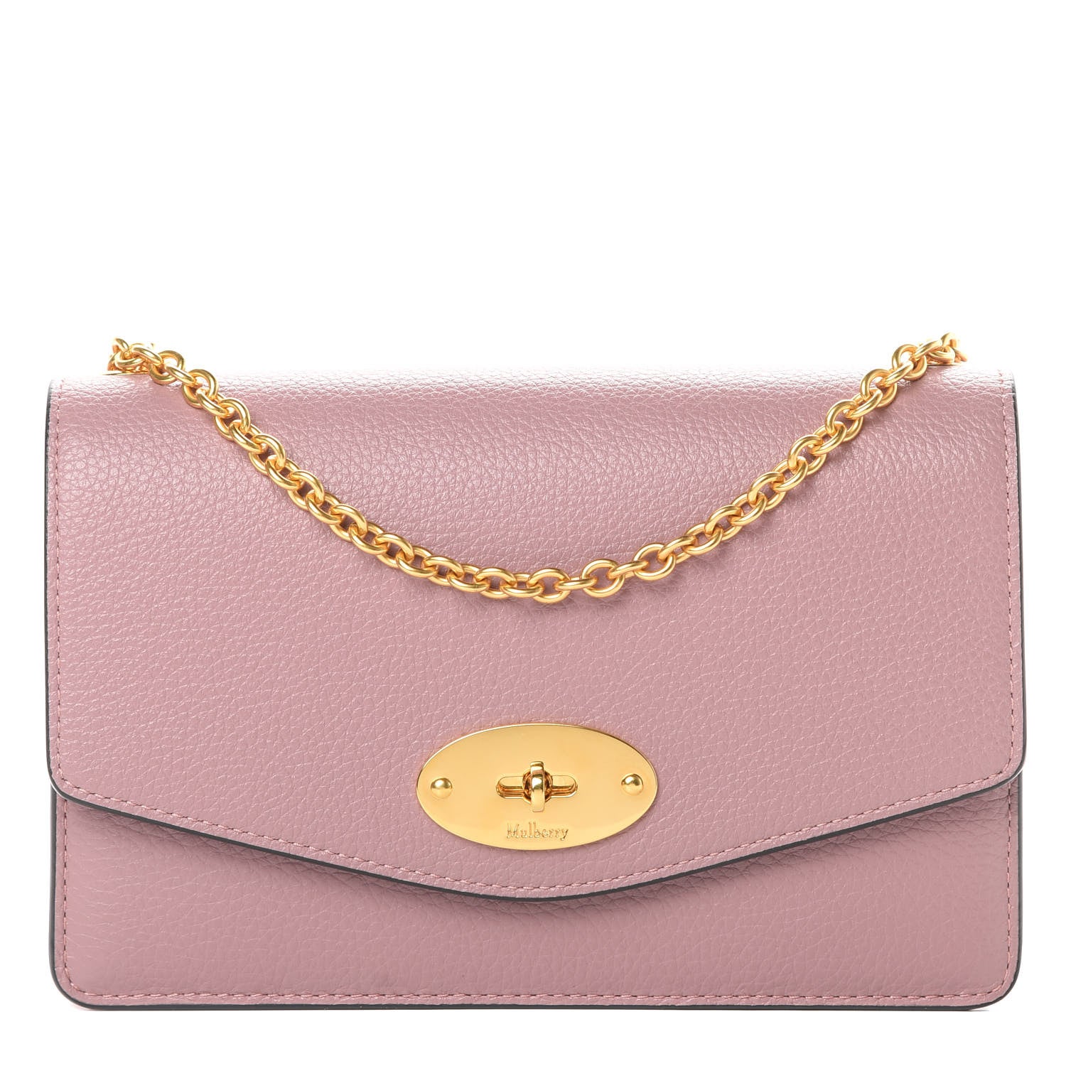 Mulberry Small Classic Grain Calfskin Small Darley Mocha Rose 1 of 12