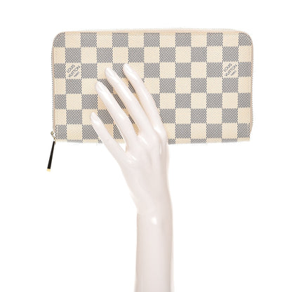 Louis Vuitton Damier Azur Zippy Organizer Wallet 2 of 7