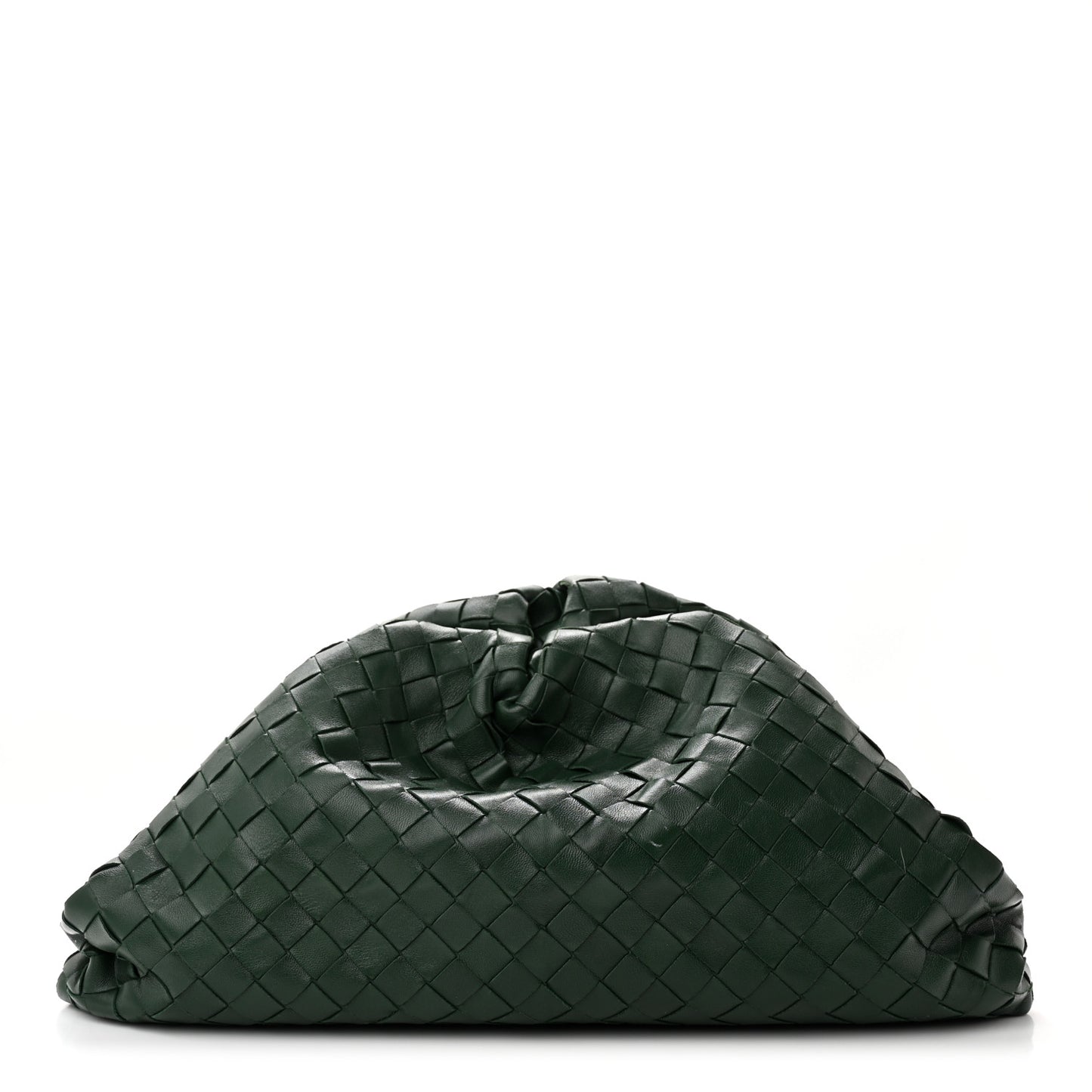 Nappa Maxi Intrecciato The Pouch Oversized Clutch Raintree