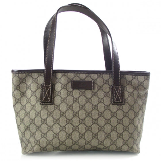 Gucci GG Supreme Monogram Small Joy Tote Dark Brown 1 of 11
