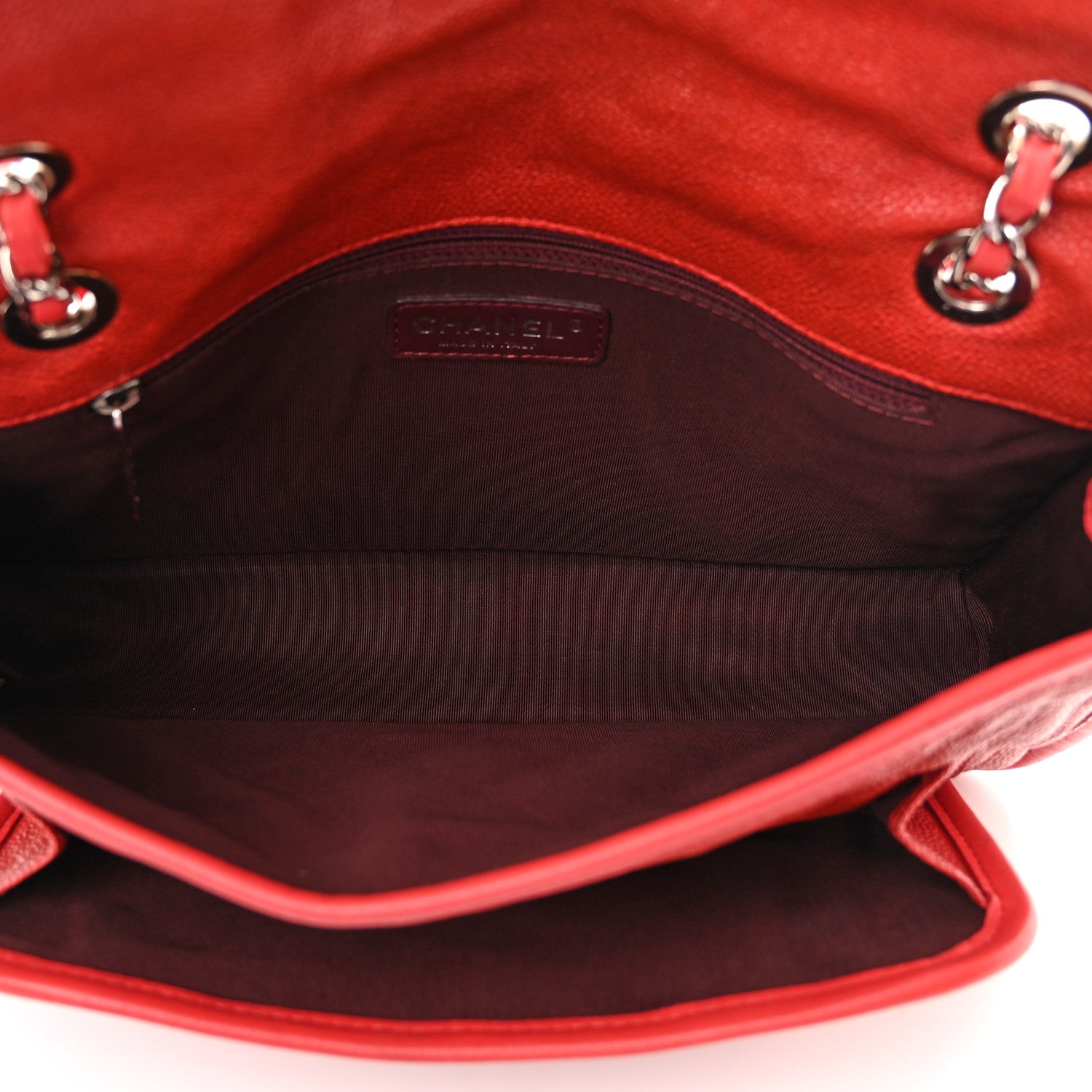 Chanel Caviar Quilted Medium French Riviera Flap Red 5 of 15