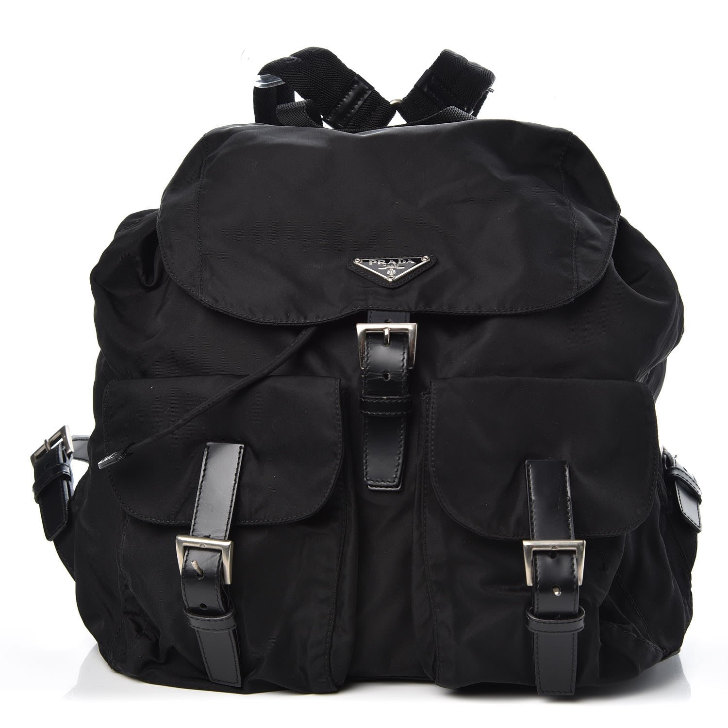 Prada Nylon Vela Medium Backpack Black 1 of 6