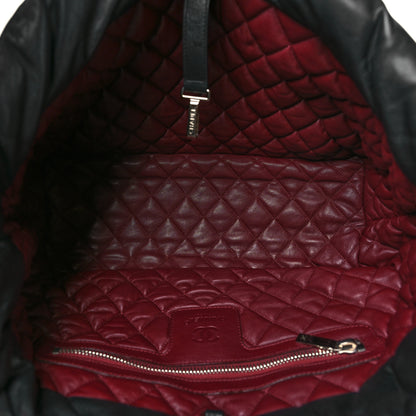 Chanel Lambskin Quilted Large Coco Cocoon Reversible Tote Black 5 of 10