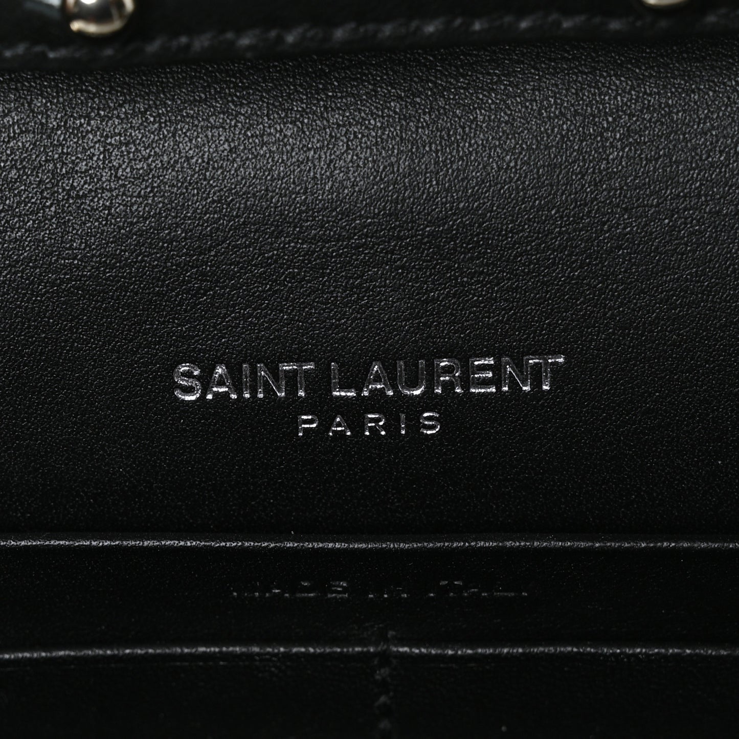 Patent Grain De Poudre Matelasse Chevron Monogram Chain Wallet Blue Majorelle