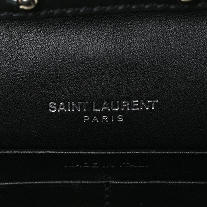 Saint Laurent Patent Grain De Poudre Matelasse Chevron Monogram Chain Wallet Blue Majorelle 7 of 10