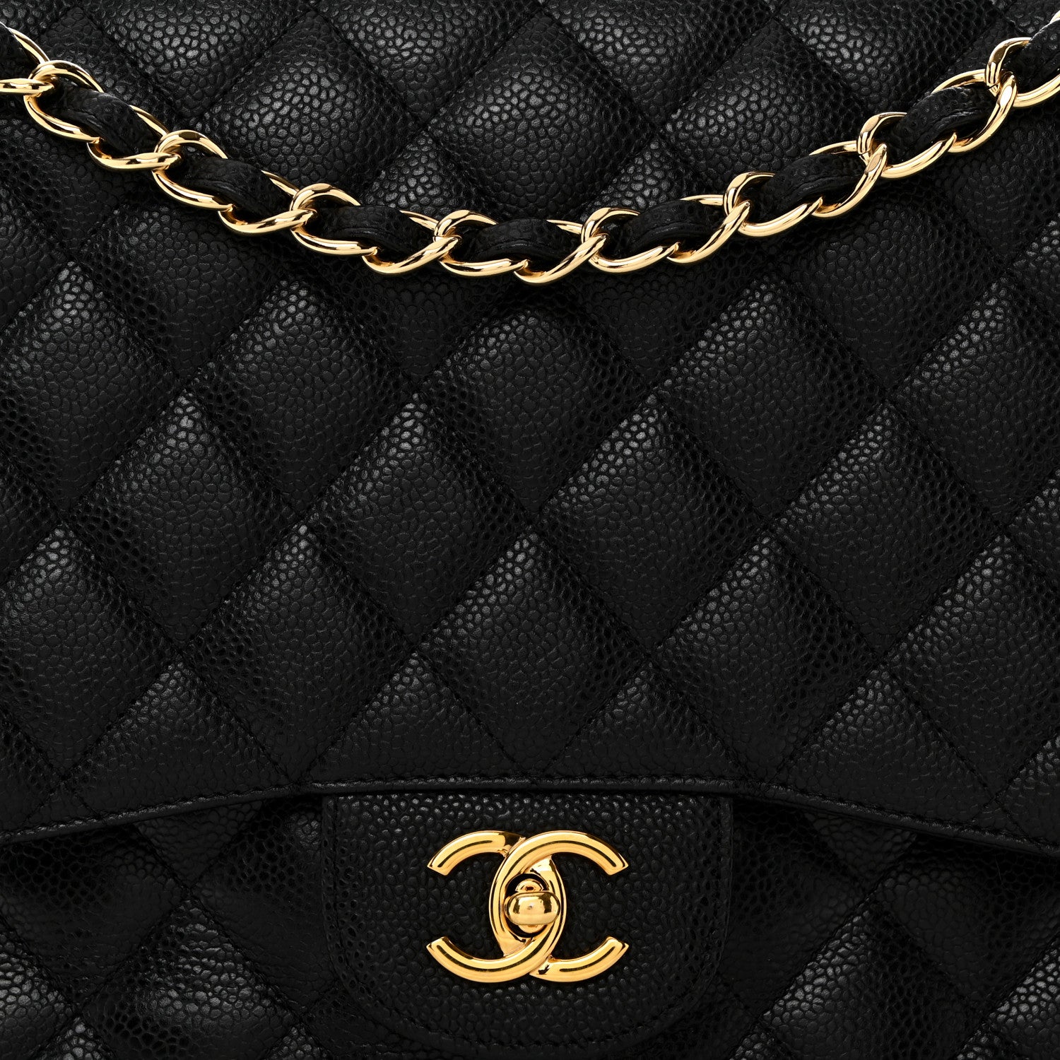 Chanel Caviar Quilted Maxi Single Flap Black 8 of 10