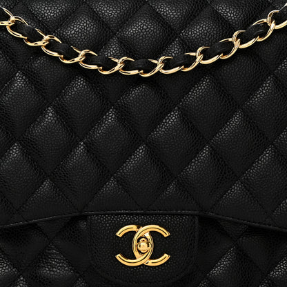 Chanel Caviar Quilted Maxi Single Flap Black 8 of 10