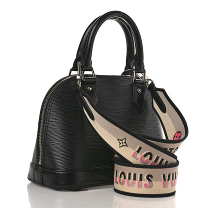 Louis Vuitton Epi Jacquard Alma BB Black 3 of 10