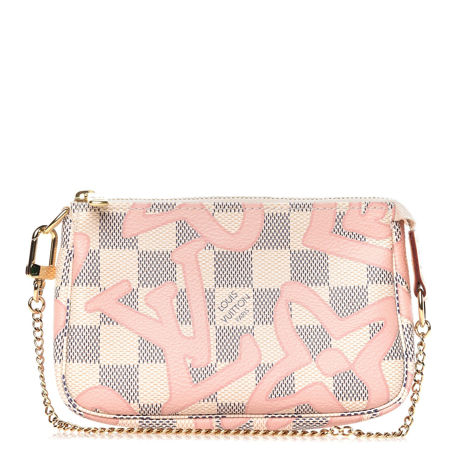Louis Vuitton Damier Azur Tahitienne Mini Pochette Accessories 1 of 9