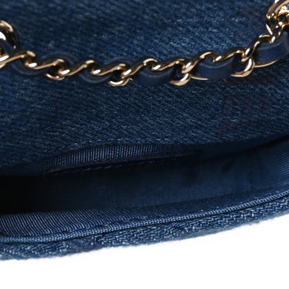 Chanel Denim Quilted Denim Mood Belt Bag Blue Multicolor 5 of 10