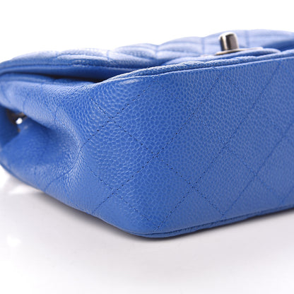 Chanel Caviar Quilted Mini Square Flap Blue 9 of 11