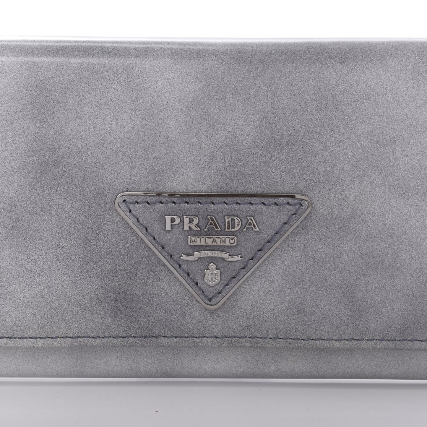 Spazzolato Tria Continental Flap Wallet Grigio
