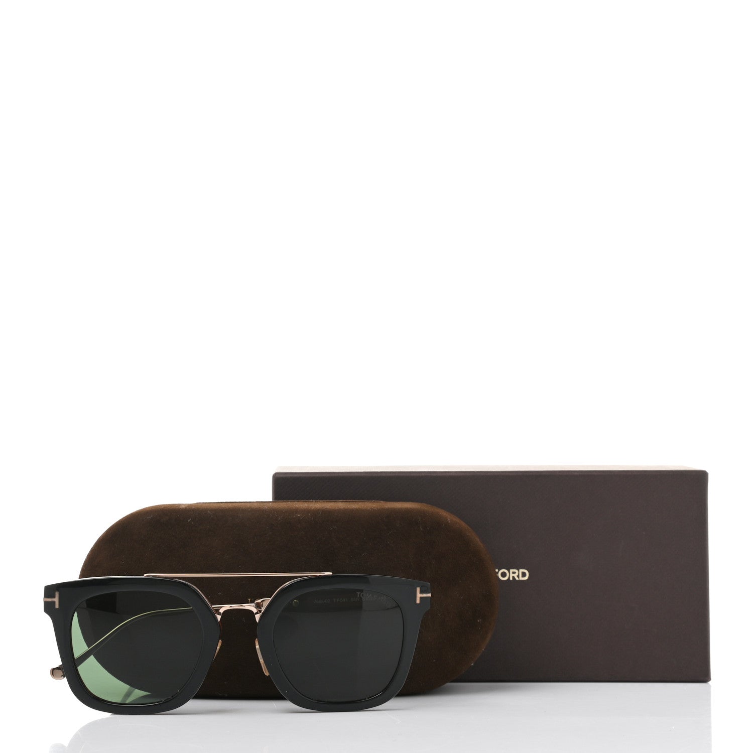 Tom Ford Alex Squared Sunglasses TF541 Black 8 of 8