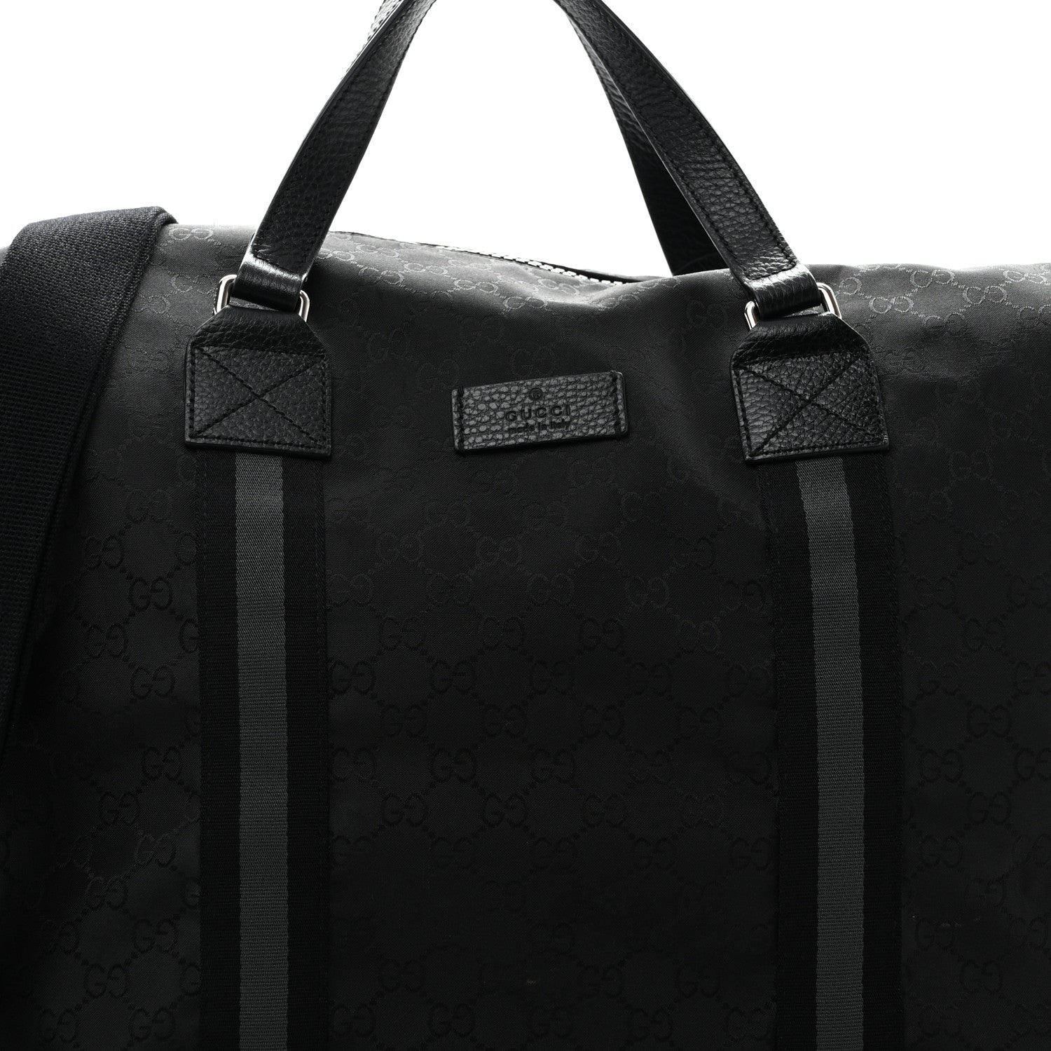 Gucci Nylon Monogram XL Duffle Bag Black 7 of 13