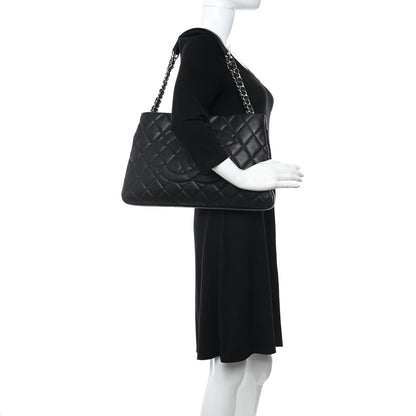 Chanel Caviar Quilted Expandable Zip Shoulder Bag Black 2 of 11
