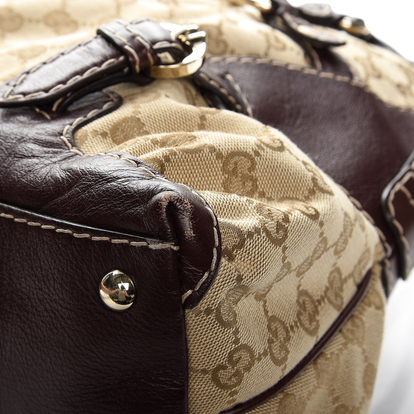 Monogram Medium Horsebit Nail Boston Brown