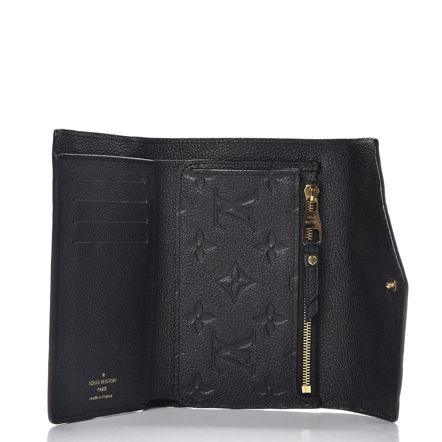 Louis Vuitton Empreinte Compact Curieuse Wallet Black 5 of 9