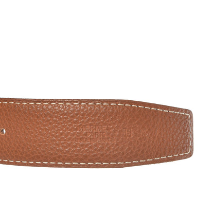 Hermes Box Togo 32mm H Belt 85 Black Gold 4 of 7