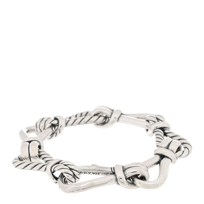 David Yurman Sterling Silver Thoroughbred Loop Chain Bracelet 2 of 3