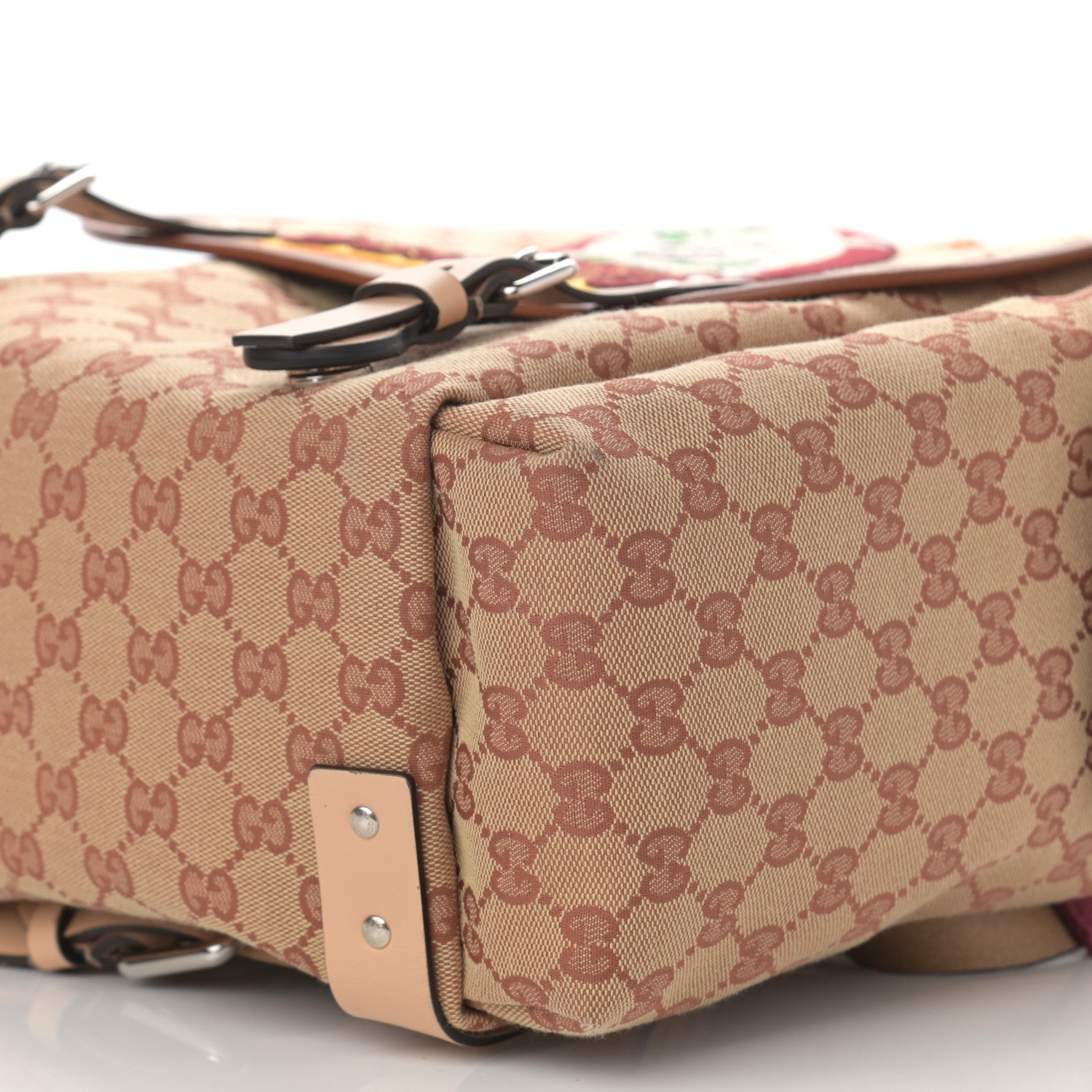 Gucci Monogram Childrens Sciroppo Patch Backpack Beige 10 of 11