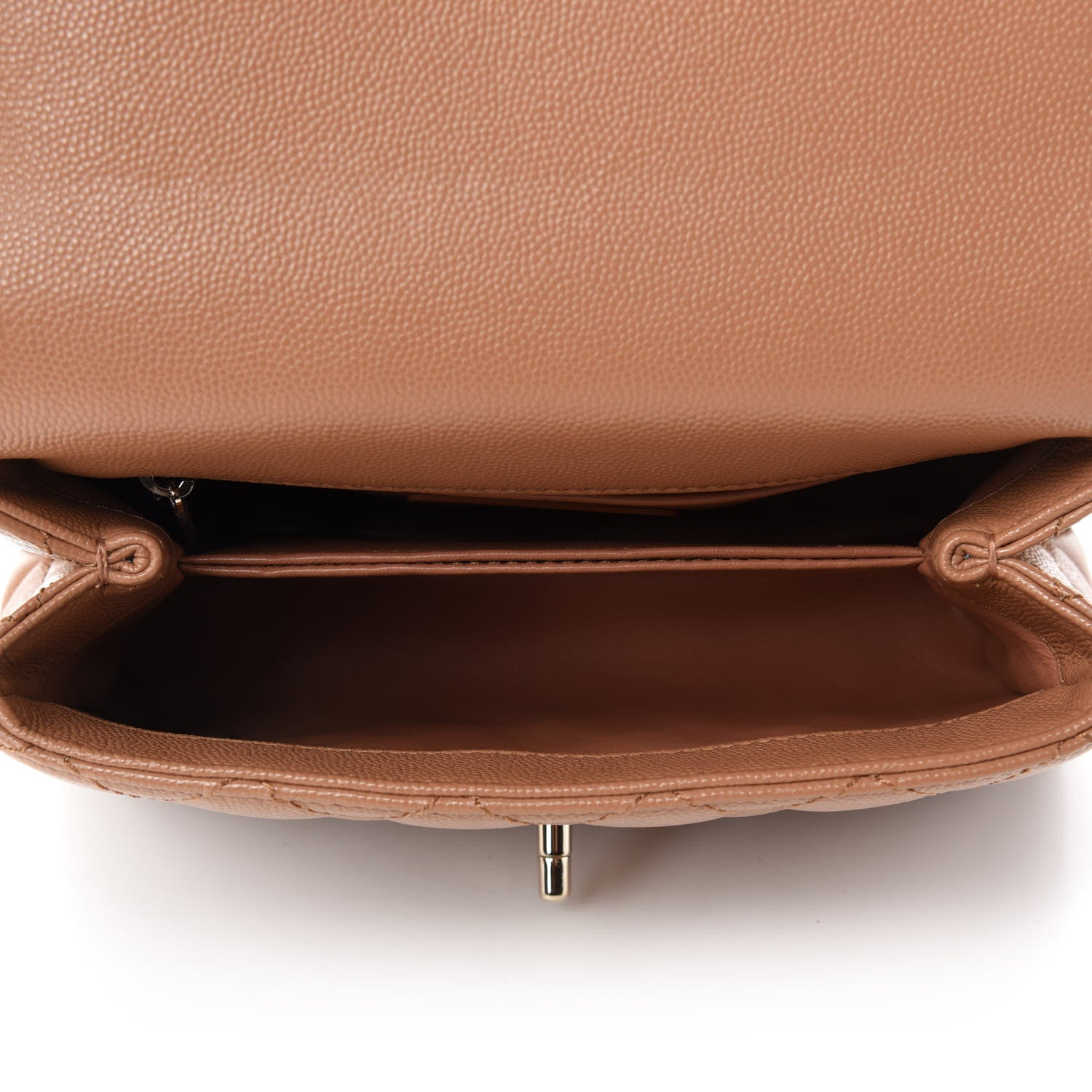 Chanel Caviar Quilted Mini Coco Handle Flap Brown 5 of 11