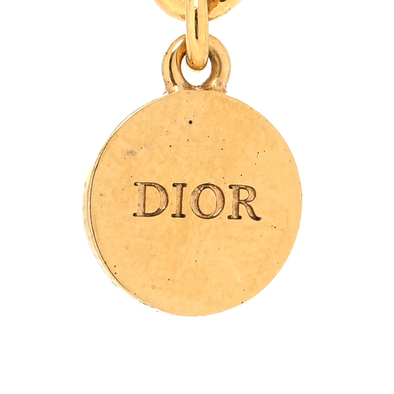 Christian Dior Metal Danseuse Etoile Chain Choker Necklace Gold 5 of 5