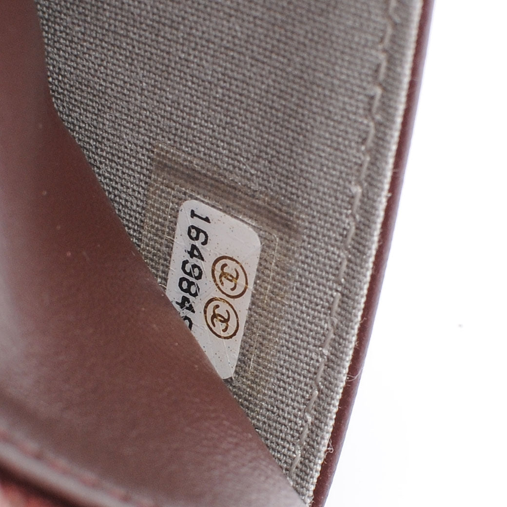 Chanel Lambskin Quilted Boy Wallet On Chain WOC Burgundy 8 of 8