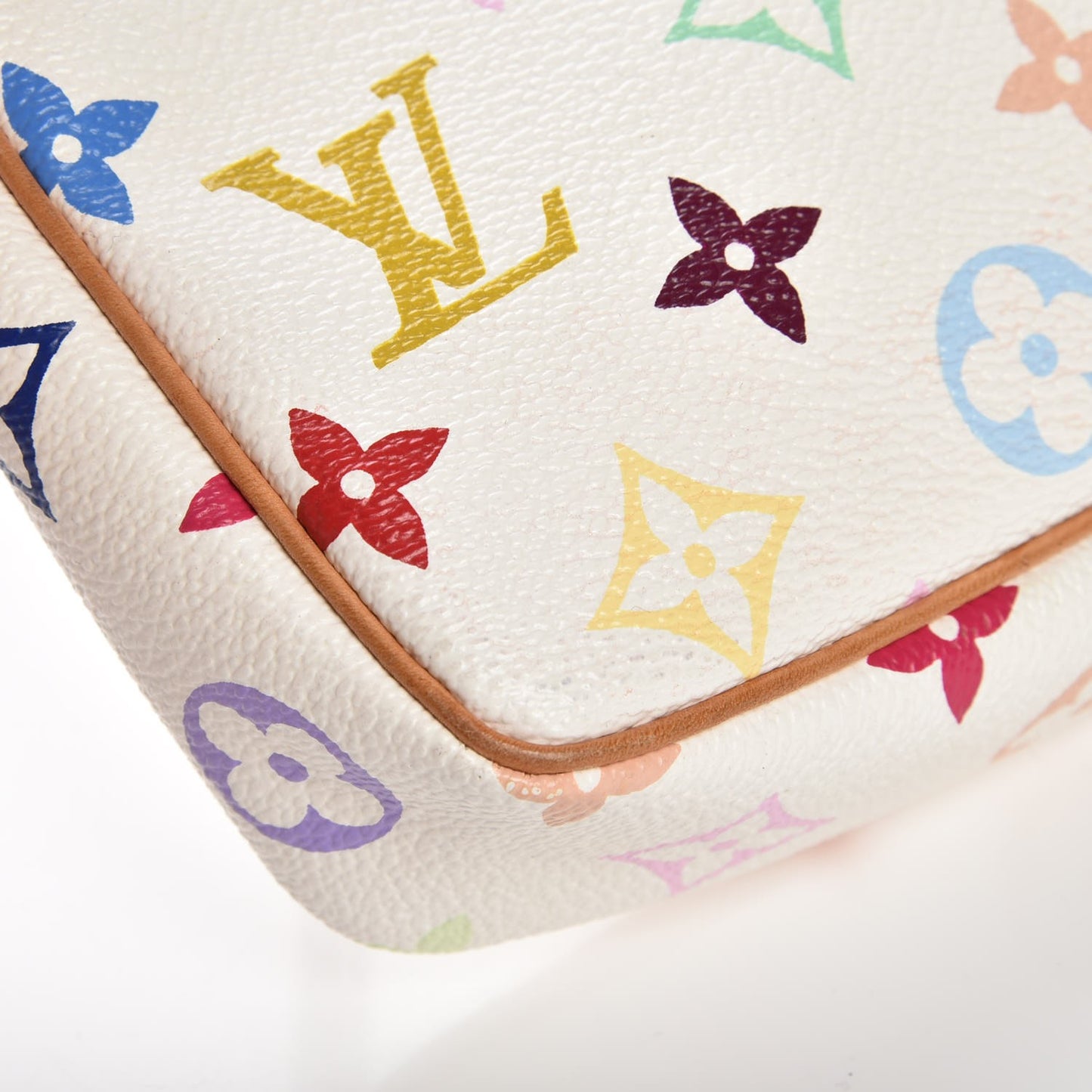 Monogram Multicolor Pochette Accessories White