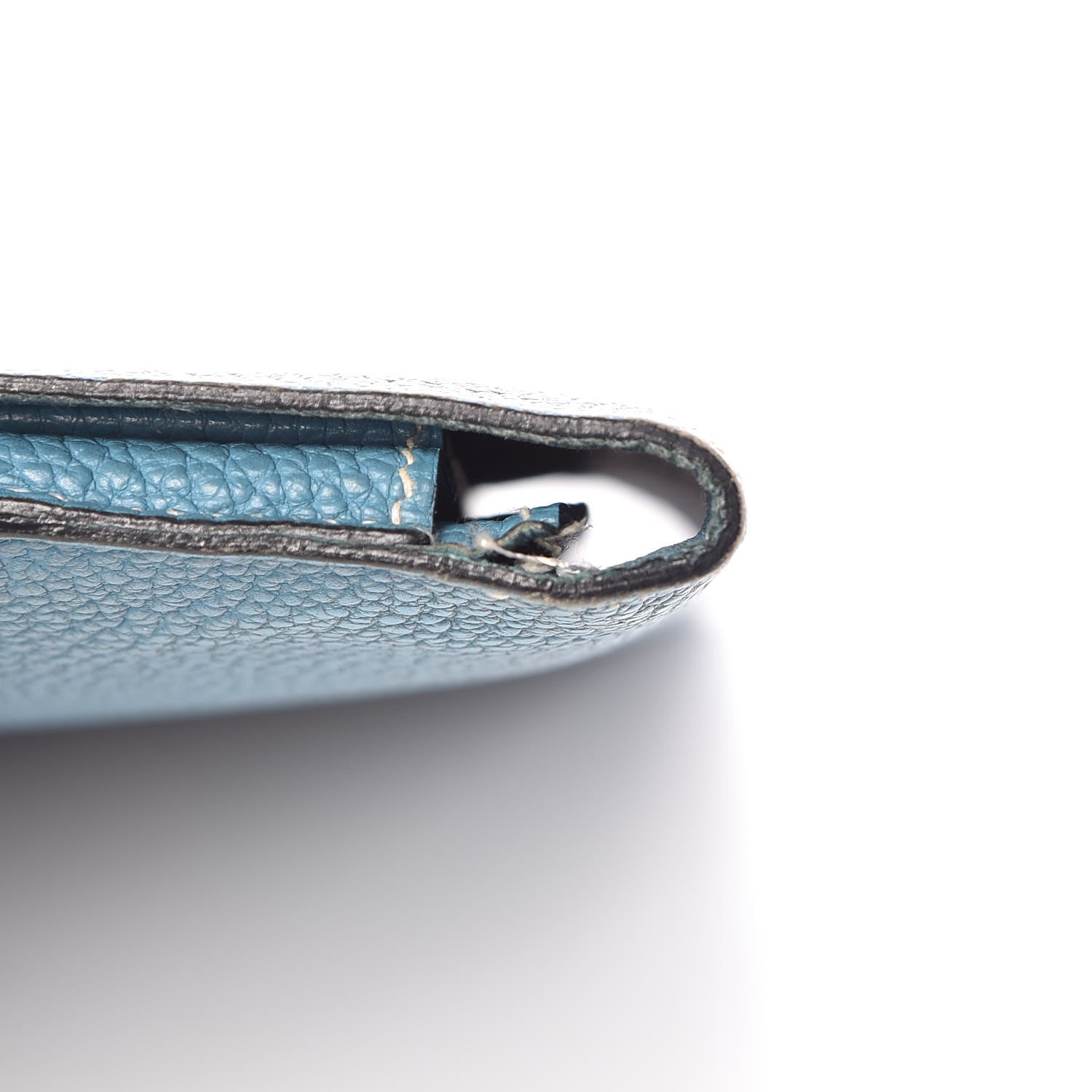 Hermes Togo Dogon Duo Wallet Blue Jean 23 of 24