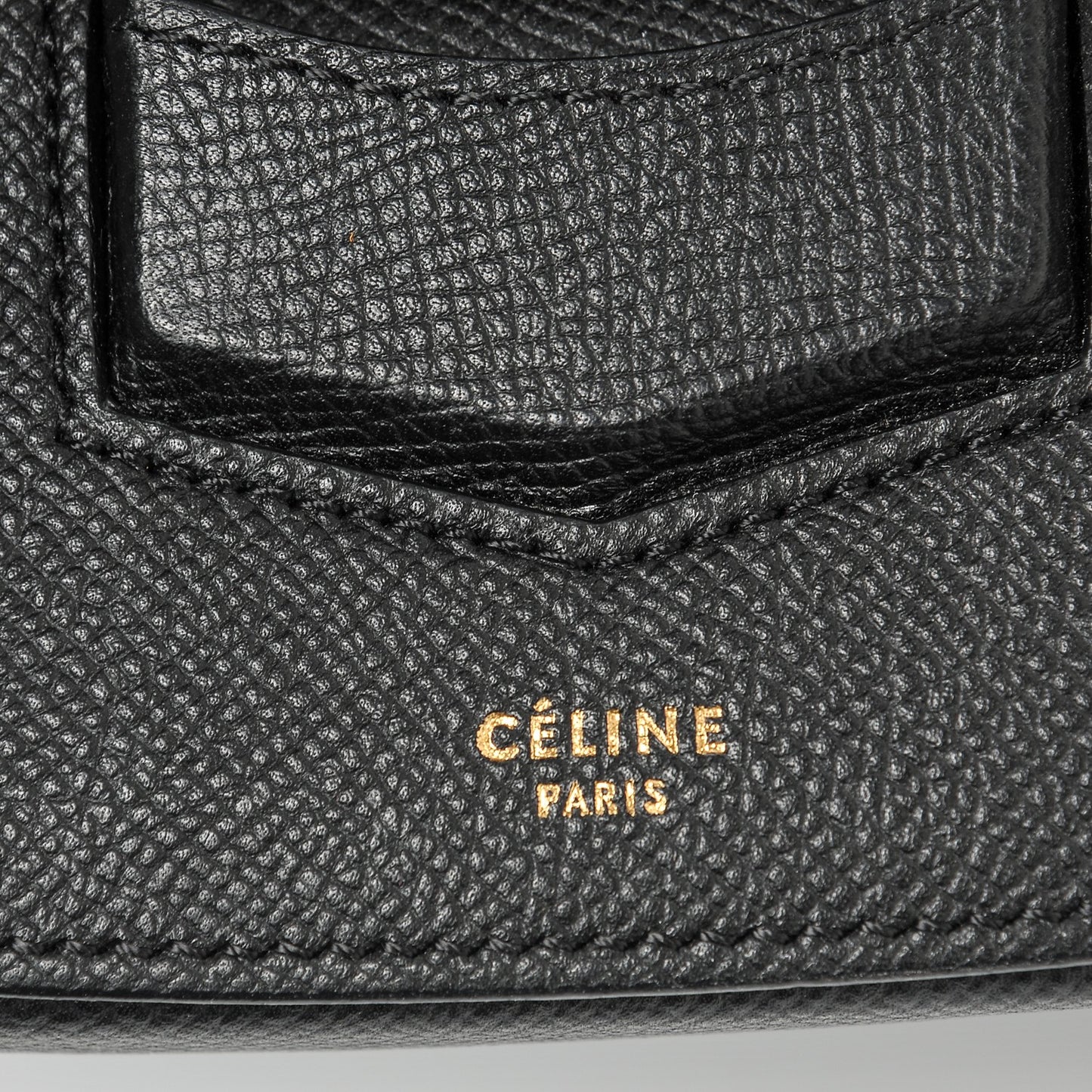 Grained Calfskin Medium Trotteur Black