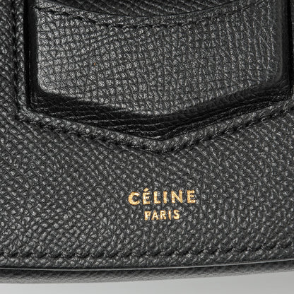 Celine Grained Calfskin Medium Trotteur Black 7 of 7