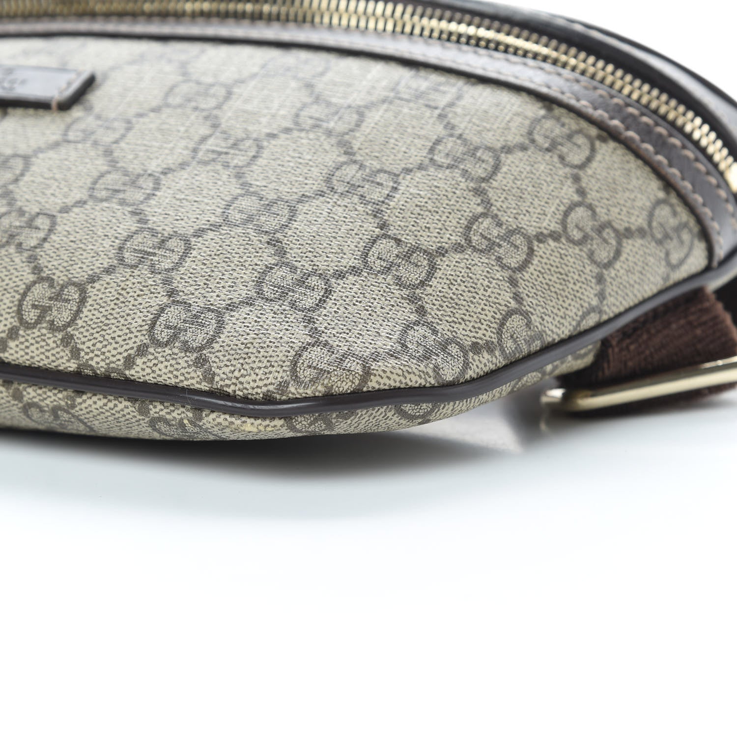 Gucci GG Supreme Monogram Belt Bag Dark Brown 10 of 13