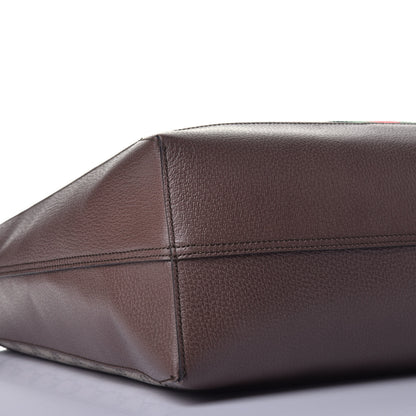 Gucci GG Supreme Monogram Web Large Ophidia Tote Brown 7 of 8