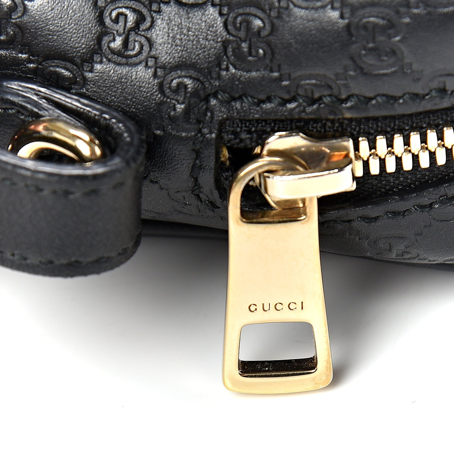 Microguccissima Mini Bree Messenger Bag Black