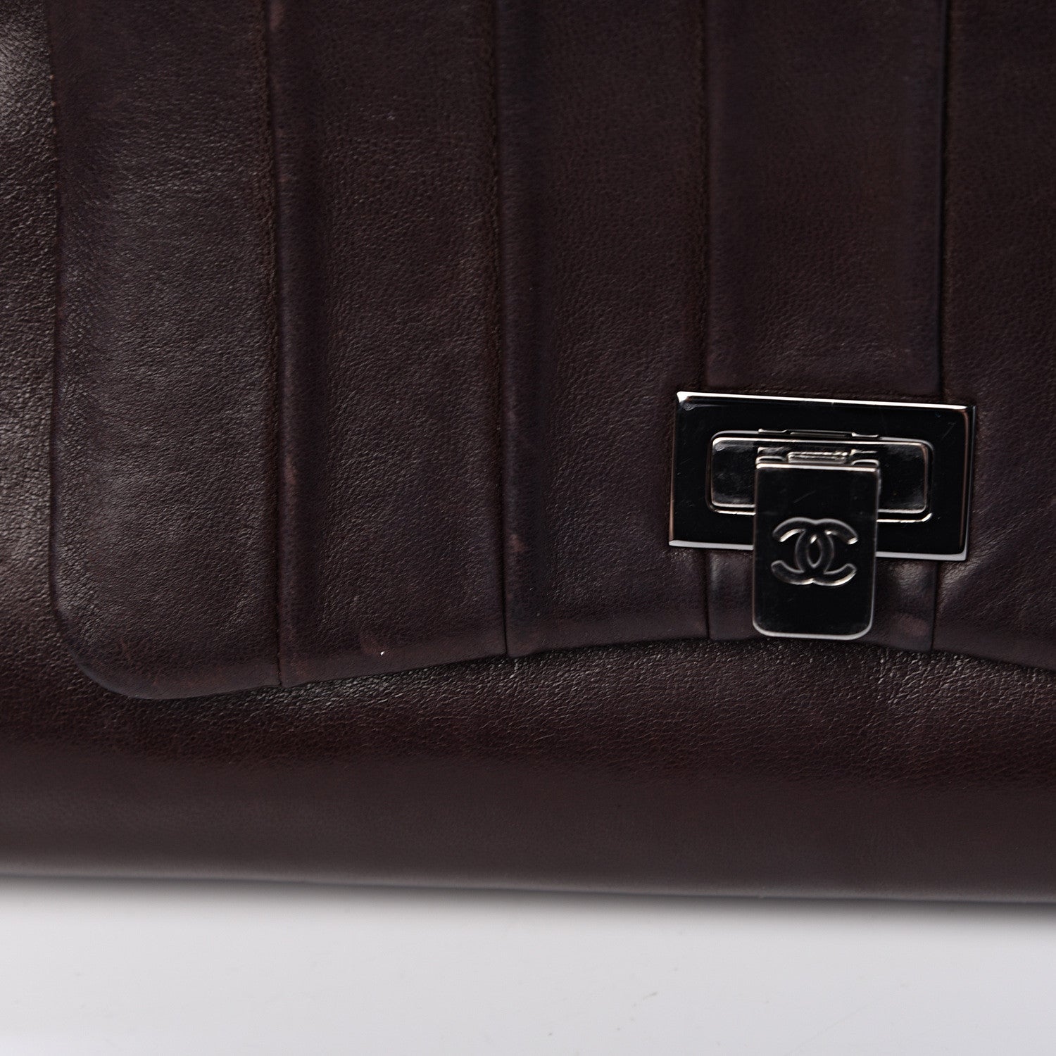 Chanel Lambskin Vertical Quilt Small Accordion Flap Brown 11 of 13