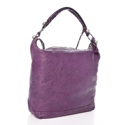 Balenciaga Agneau Giant 21 Silver Hardware Day Hobo Raisin 3 of 11