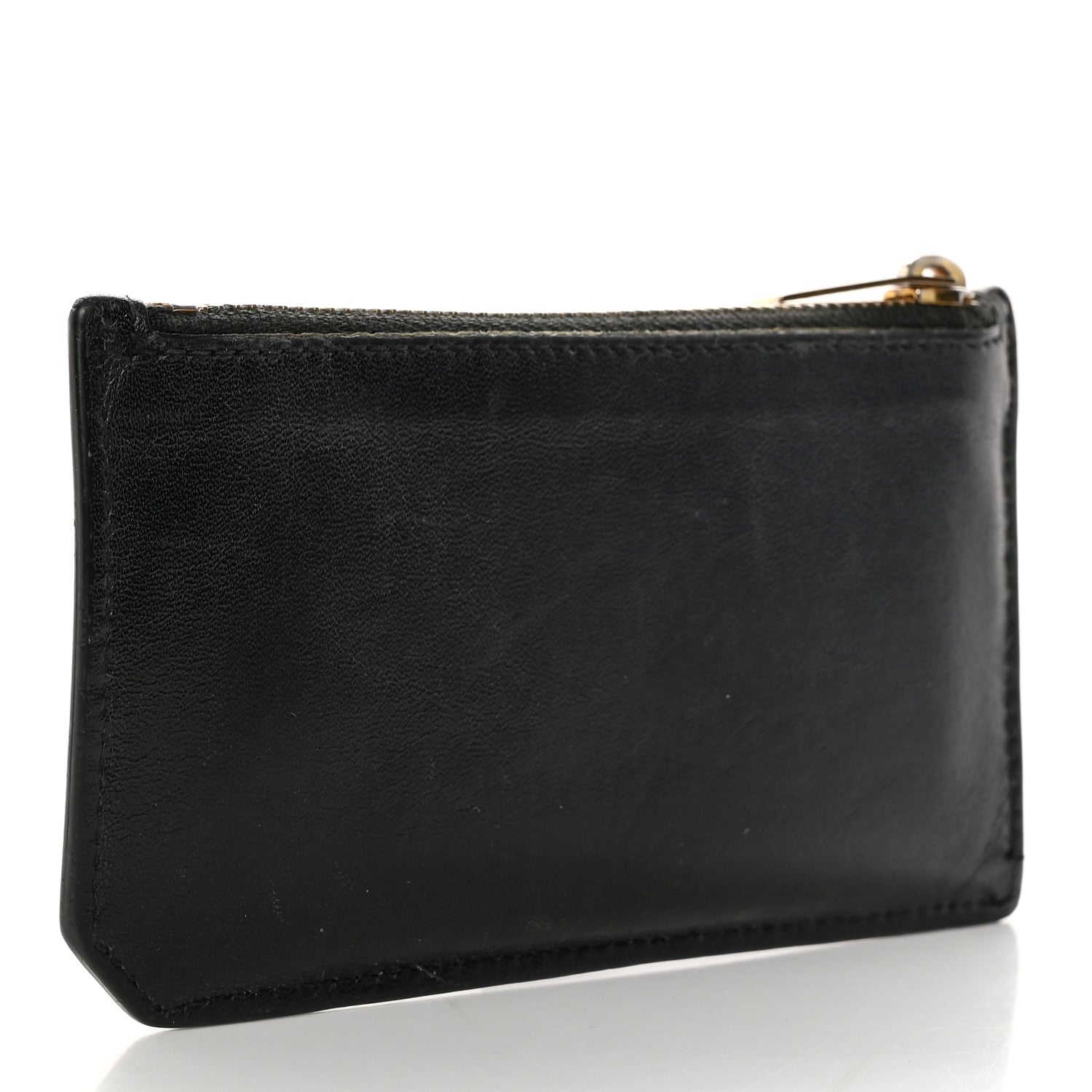 Saint Laurent Calfskin 5 Fragments Zip Pouch Card Holder Black 3 of 17