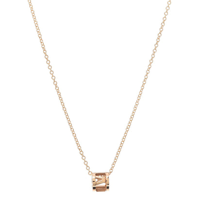 Tiffany 18K Rose Gold Atlas Open Pendant Necklace 1 of 6