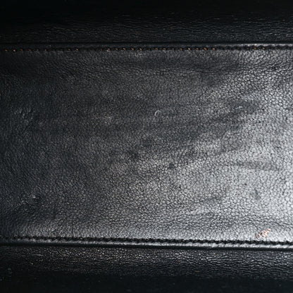 Celine Bullhide Calfskin Nubuck Bi-Color Nano Luggage Black White 9 of 11