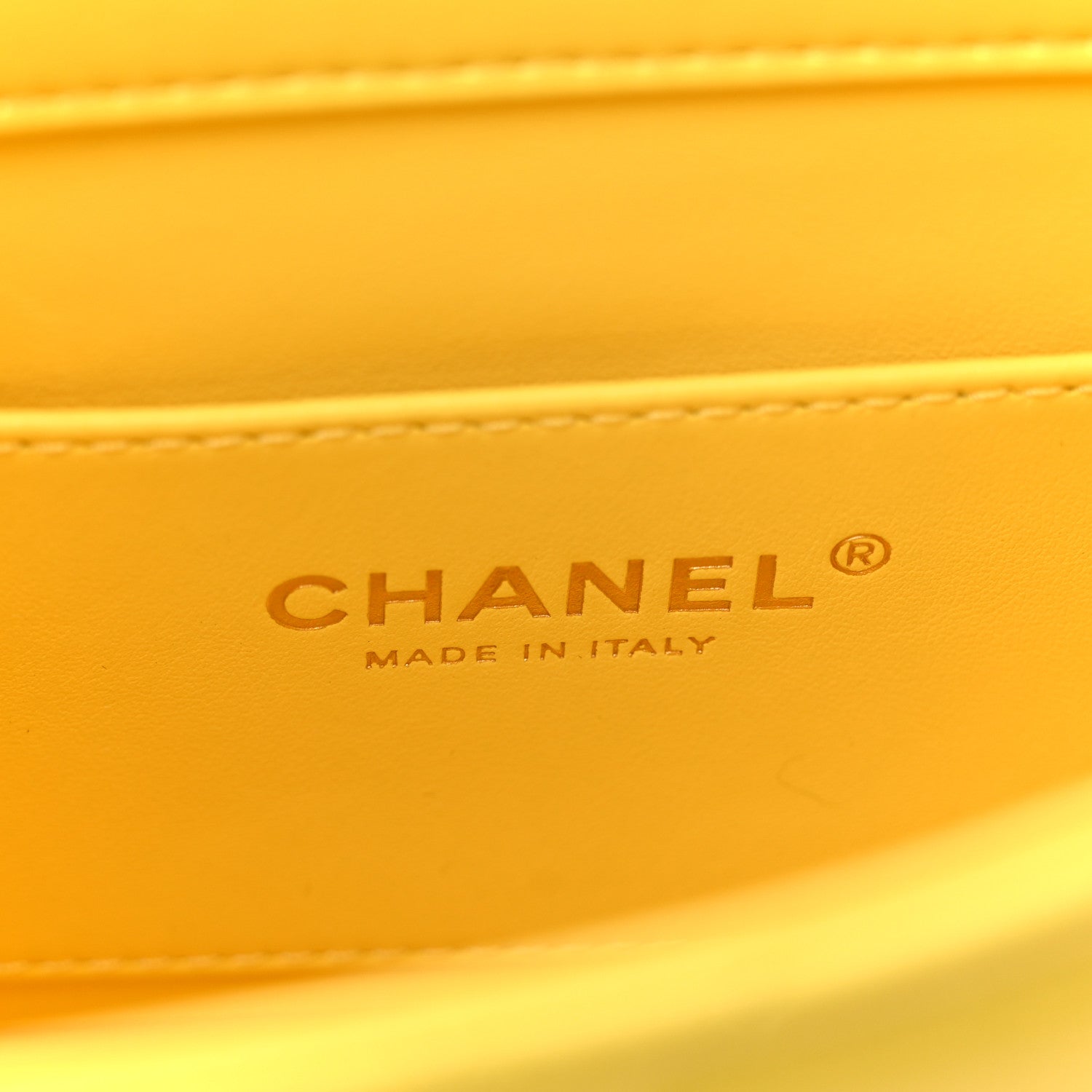 Chanel Pearly Lambskin Pearl Quilted Small Flap Yellow 6 of 11