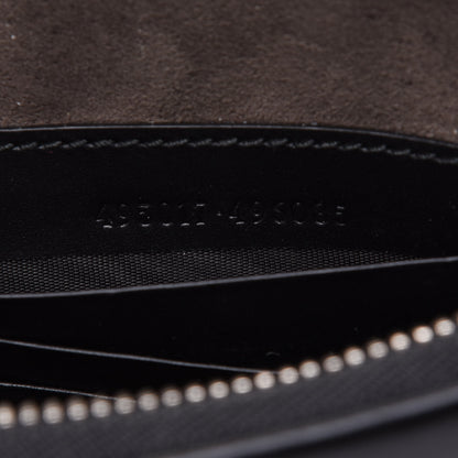 Gucci GG Supreme Monogram Zip Wristlet Pouch Beige Black 7 of 8
