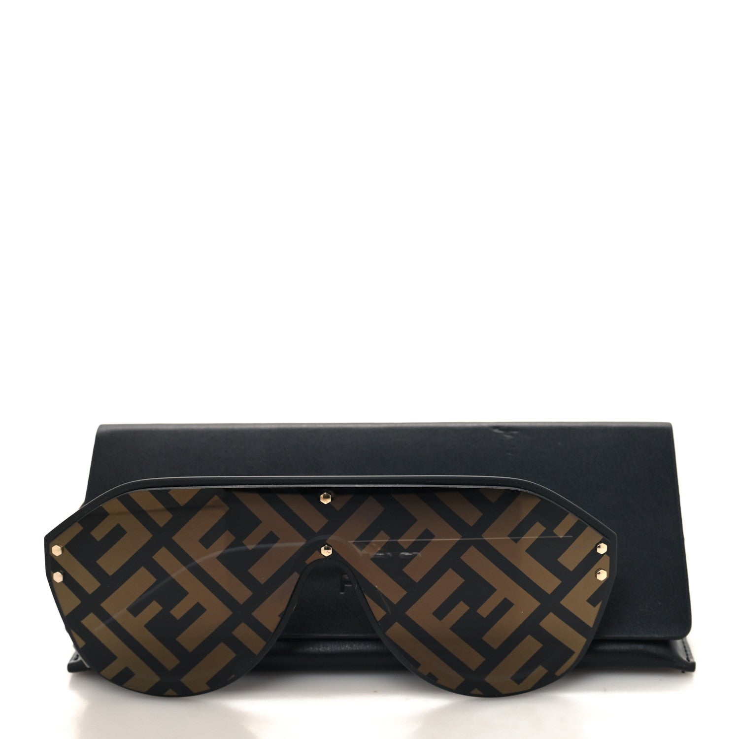 Fendi FF Fabulous Shield Sunglasses FF M0039/G/S Brown 8 of 8