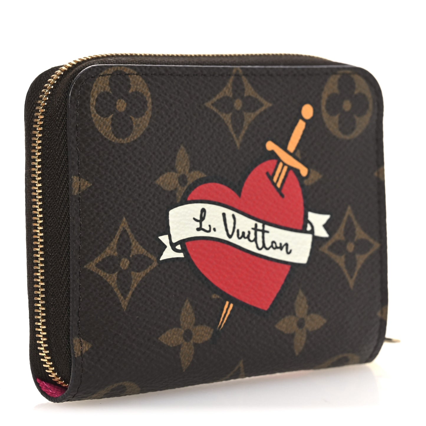 Monogram Travel Stickers Zippy Coin Purse
