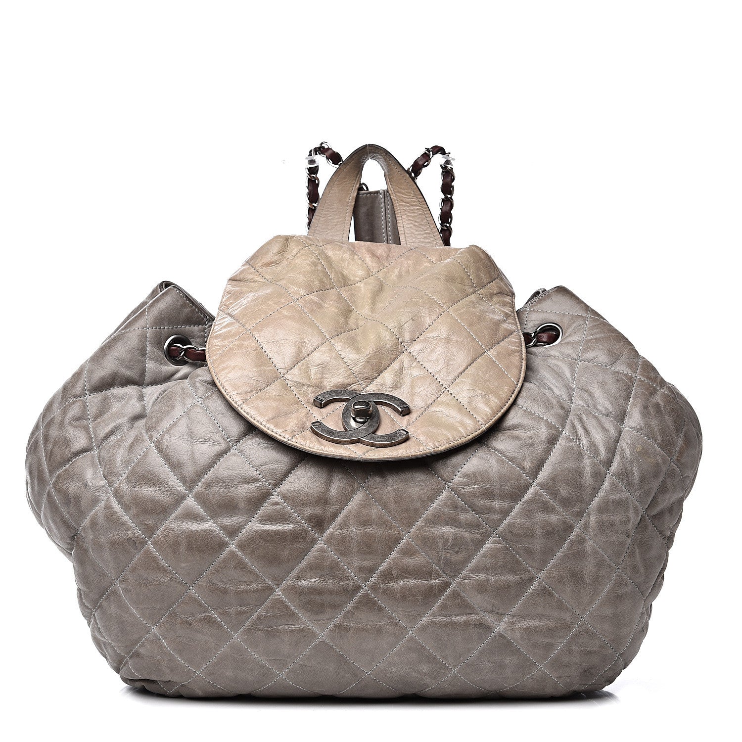 Chanel Iridescent Calfskin Quilted In The Mix Backpack Grey 1 of 27